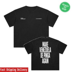 Caracas Merch Store Shop Make Venezuela De Pinga Again Black Tee