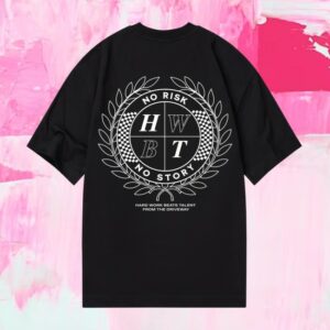 Hwbt Shop Store Crest Oversized T-Shirt Black