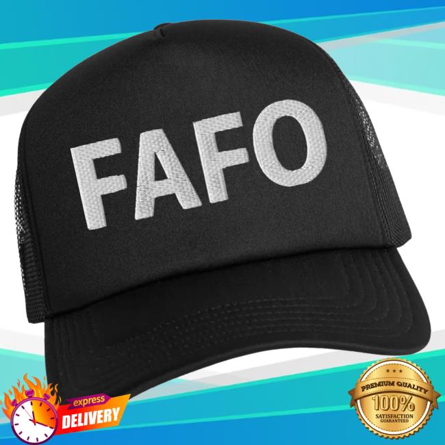 The Officer Tatum Store Fafo Embroidered Trucker Hat The Officer Tatum Store Fafo Embroidered Trucker Hat