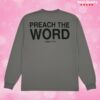 kenny 2819 store merch preach the word hoodie long sleeve gray black