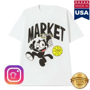 Hbx Merch Store Shop Market X Felix The Cat Dunking Tee Shirt