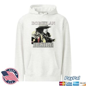 Bob Dylan Store Merch Desire Off White Heather Hoodie