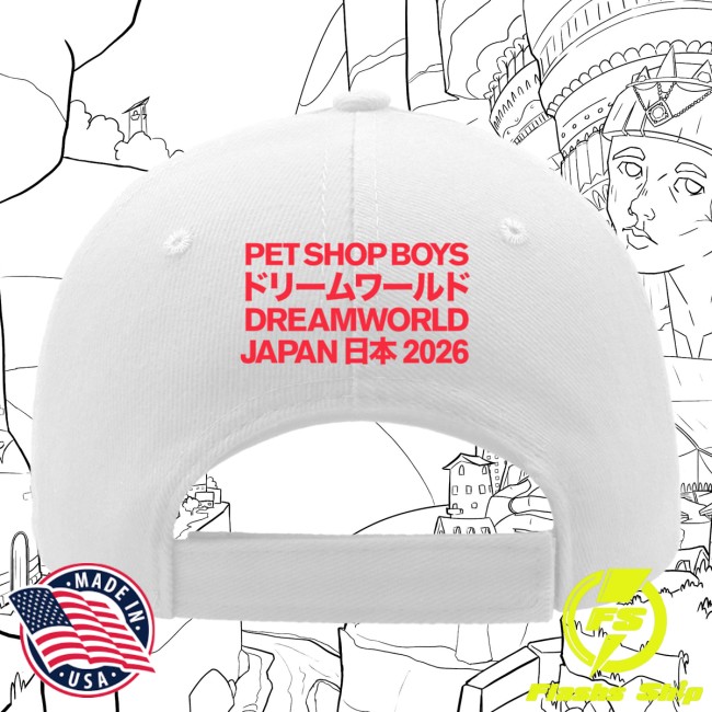 Pet Shop Boys Store Merch Japan 2026 White Cap Pet Shop Boys Store Merch Japan 2026 White Cap