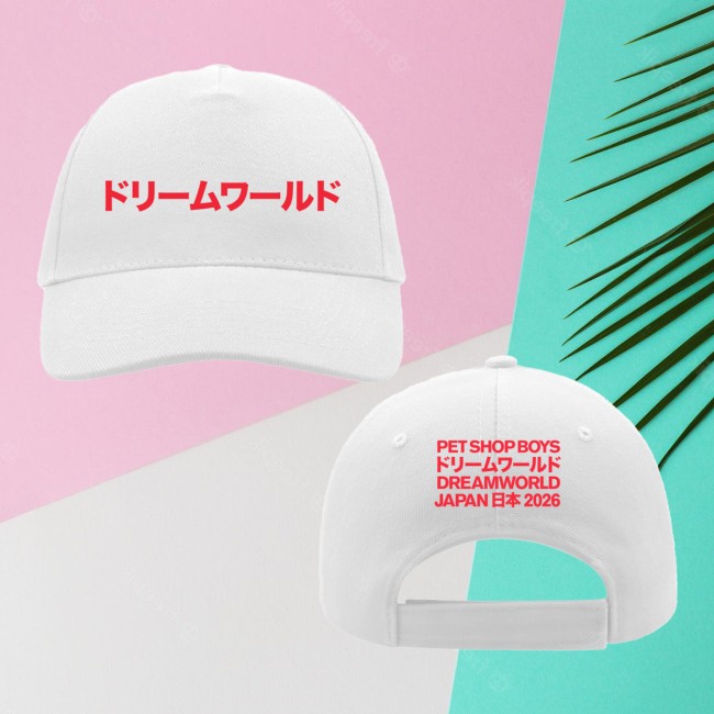 Pet Shop Boys Store Merch Japan 2026 White Cap Pet Shop Boys Store Merch Japan 2026 White Cap
