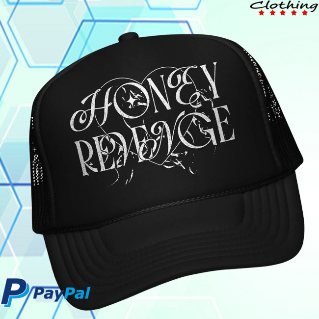Honey Revenge Store Merch Heart Black Foam Trucker Hat Honey Revenge Store Merch Heart Black Foam Trucker Hat
