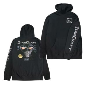 Blizzard Gear Merch Store Starcraft Box Art Black Pullover Hoodie