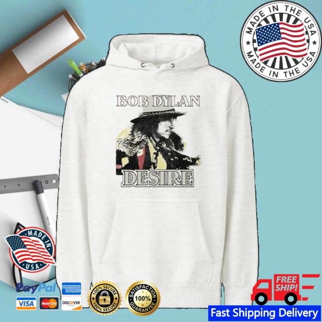 Bob Dylan Merch Store Desire Off White Heather Hoodie Bob Dylan Merch Store Desire Off White Heather Hoodie
