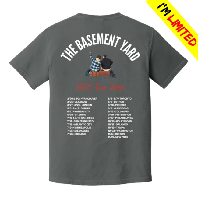 The Basement Yard Store Merch Tby 2025 To The World Vintage Black Tour Tee