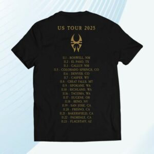 Maximum Cavalera Store Merch Soulfly 2025 Us Tour Date Shirt