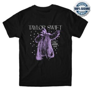 Thetedellis Store Merch Taylor Swift The Eras Tour Live Photo Stars Tshirt Black