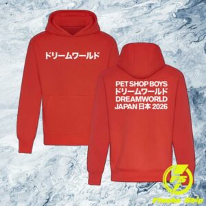Pet Shop Boys Merch Store Shop Japan 2026 Red Hoodie