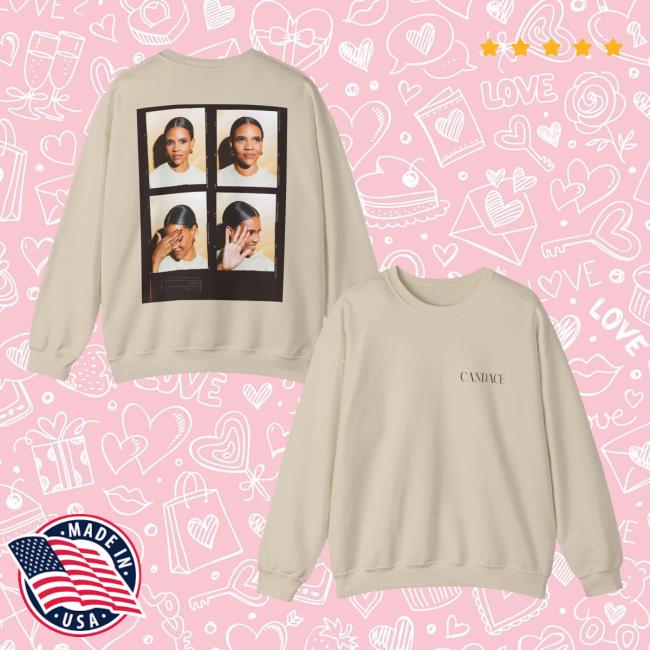 Candace Owens Merch Store Strike A Pose Crewneck Candace Owens Merch Store Strike A Pose Crewneck