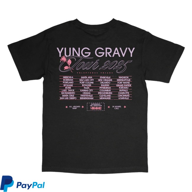Yung Gravy Store Merch Voluptuous Tour Tee Yung Gravy Store Merch Voluptuous Tour Tee