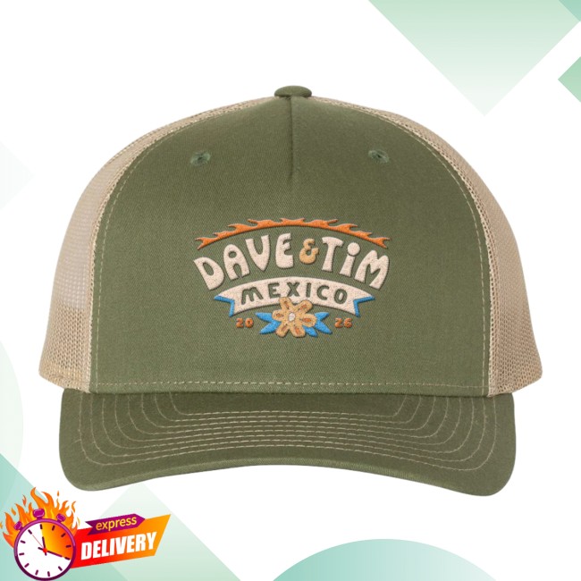 Dave And Tim Riviera Maya Store Merch Dave & Tim Mexico Trucker Hat Dave And Tim Riviera Maya Store Merch Dave & Tim Mexico Trucker Hat