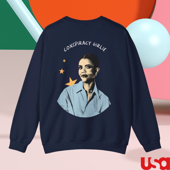 Candace Owens Store Merch Conspiracy Girlie Crewneck Candace Owens Store Merch Conspiracy Girlie Crewneck