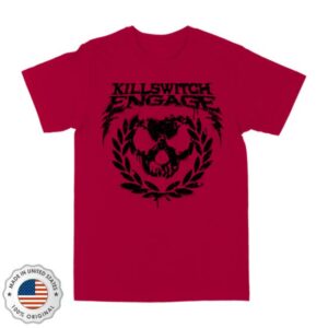 Killswitch Engage Merch Store Skull Wreath T-Shirt Red