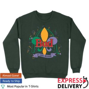 Series Six Company Merch Store Budweiser Fleur De Lis Mardi Gras Unisex Crewneck Sweatshirt