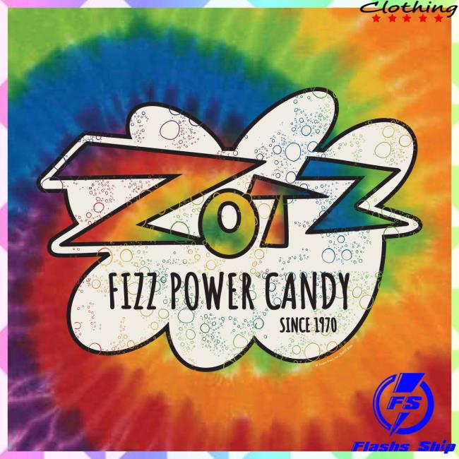 Sweet Memories Vintage Tees Merch Store Zotz Fizz Power Candy Tie-Dye Tee