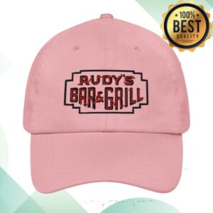 Rudy’s Bar & Grill Neon Store Merch Valentine’S Day Pink Dad Hat – Rudy’S Bar Nyc Neon Sign Cap
