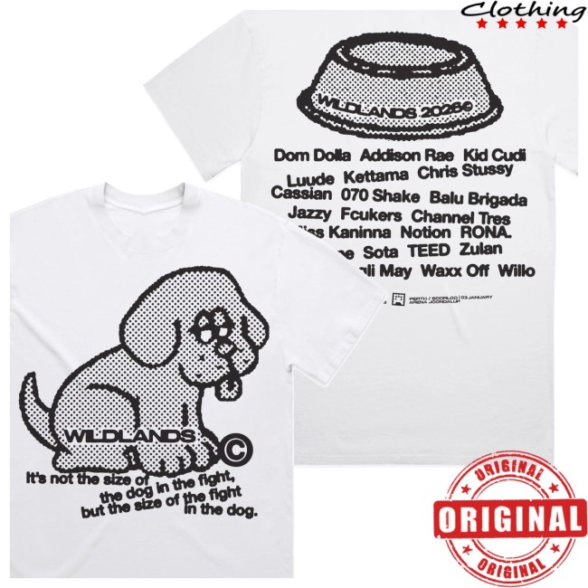 Untitled Group Store Merch Wildlands 26 Dog Shirt White Untitled Group Store Merch Wildlands 26 Dog Shirt White