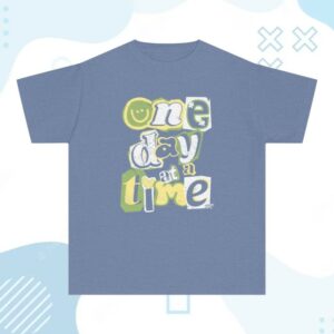 Tucked And Threaded Store Merch One Day At A Time Youth Tee