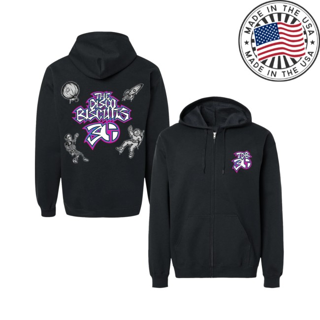 The Disco Biscuits Store Merch Tdb30 Zip Up Hoodie The Disco Biscuits Store Merch Tdb30 Zip Up Hoodie
