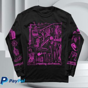 Nowflensing Merch Store Shop Crippling Alcoholism Camgirl Collage Longsleeve