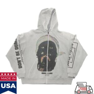 Awge Merch Store A$Ap Rocky Don’t Be Dumb Shirthead Zip Up Hoodie