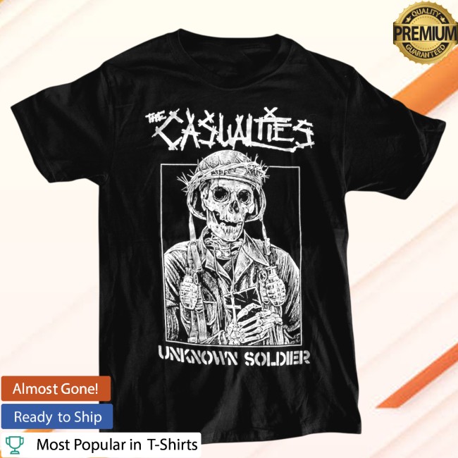 The Casualties Store Merch Unknown Soldier Black T-Shirt The Casualties Store Merch Unknown Soldier Black T-Shirt