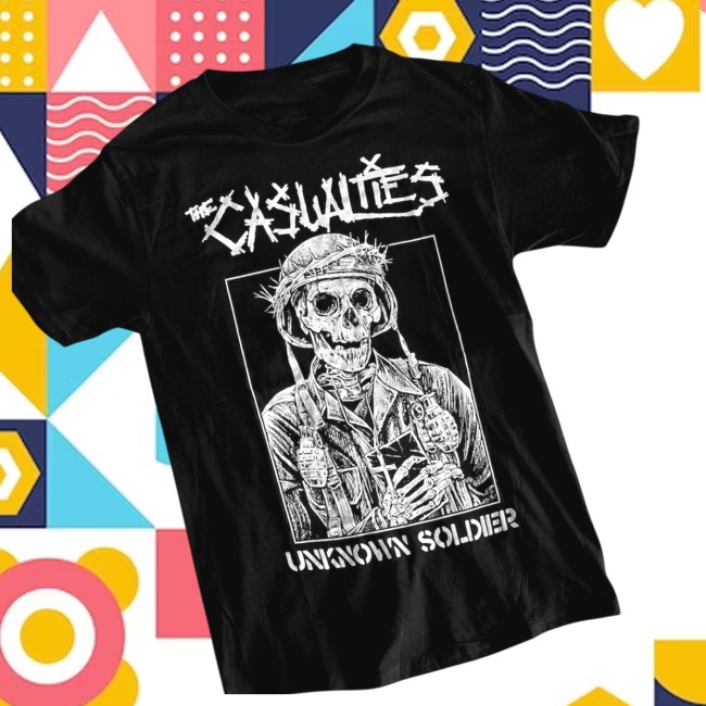 The Casualties Store Merch Unknown Soldier Black T-Shirt The Casualties Store Merch Unknown Soldier Black T-Shirt