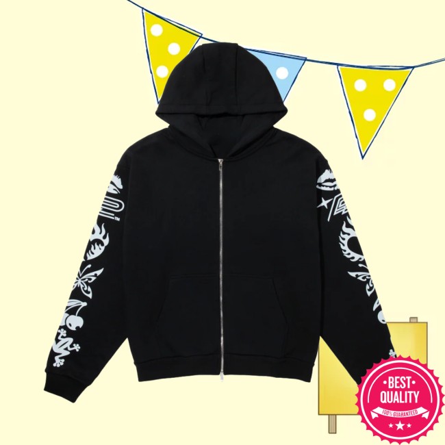 Complex Store Merch Plz Make It Ruins Elemental Zip-Up Hoodie Complex Store Merch Plz Make It Ruins Elemental Zip-Up Hoodie