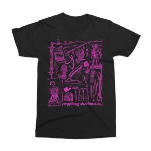 The Flenser Merch Store Crippling Alcoholism Camgirl Collage Shirt