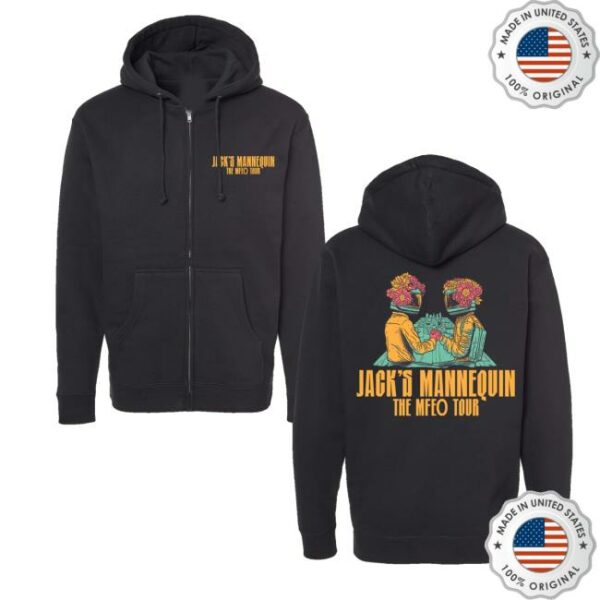 Andrew Mcmahon Merch Store Shop Jack's Mannequin Mfeo Zip Up Hoodie ...
