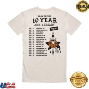 The Front Bottoms Store Merch Moto Tour Natural T-Shirt