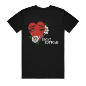 The Front Bottoms Store Merch Crying Heart Black T-Shirt