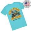 kenny the front bottoms store merch motorcycle skeletons lagoon blue t shirtpng uew