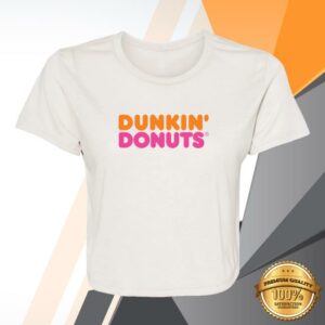 Dunkin Runs On Merch Store Retro Cropped Tee
