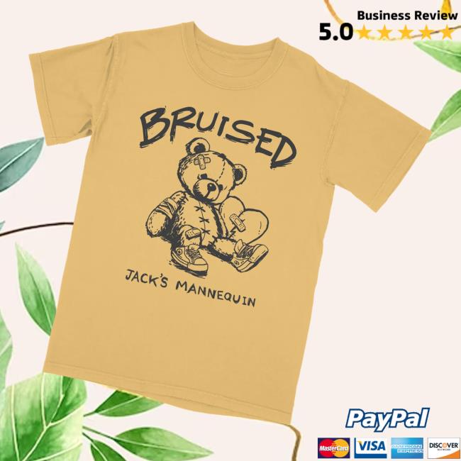 Andrew Mcmahon Merch Store Bruised Bear T-Shirt Andrew Mcmahon Merch Store Bruised Bear T-Shirt
