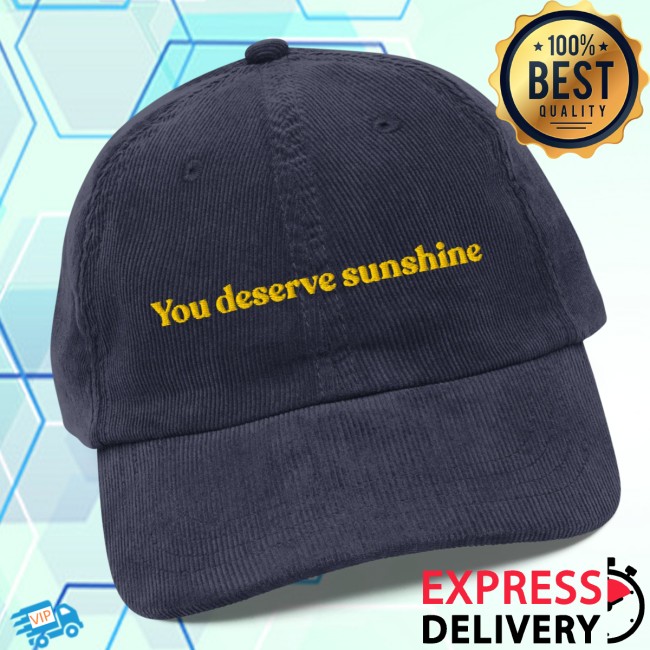 Polychrome Goods Store Merch You Deserve Sunshine Embroidered Hat Polychrome Goods Store Merch You Deserve Sunshine Embroidered Hat