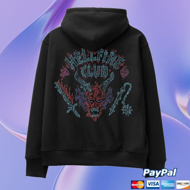Netflix Shop Merch Store Stranger Things X Louis De Guzman Hellfire Club Hoodie Netflix Shop Merch Store Stranger Things X Louis De Guzman Hellfire Club Hoodie