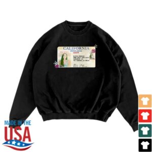 Olivia Rodrigo Store Merch Driver’s License 5 Year Anniversary Crewneck