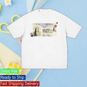 Olivia Rodrigo Shop Merch Store Drivers License 5 Year Anniversary T-Shirt
