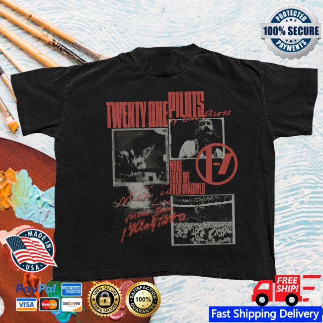 Twenty One Pilots Store Merch Imagine Script Photo Tee Twenty One Pilots Store Merch Imagine Script Photo Tee