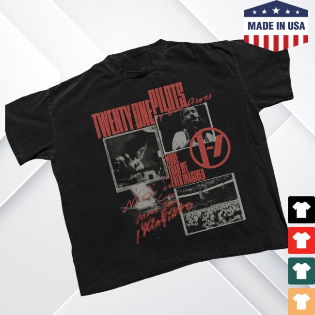 Twenty One Pilots Store Merch Imagine Script Photo Tee Twenty One Pilots Store Merch Imagine Script Photo Tee