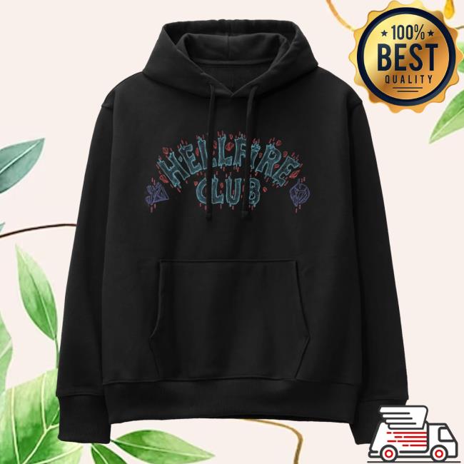 Netflix Merch Store Stranger Things X Louis De Guzman Hellfire Club Hoodie Netflix Merch Store Stranger Things X Louis De Guzman Hellfire Club Hoodie