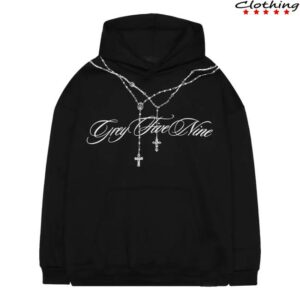 G59records Merch Store G59 Rosary Hoodie Black