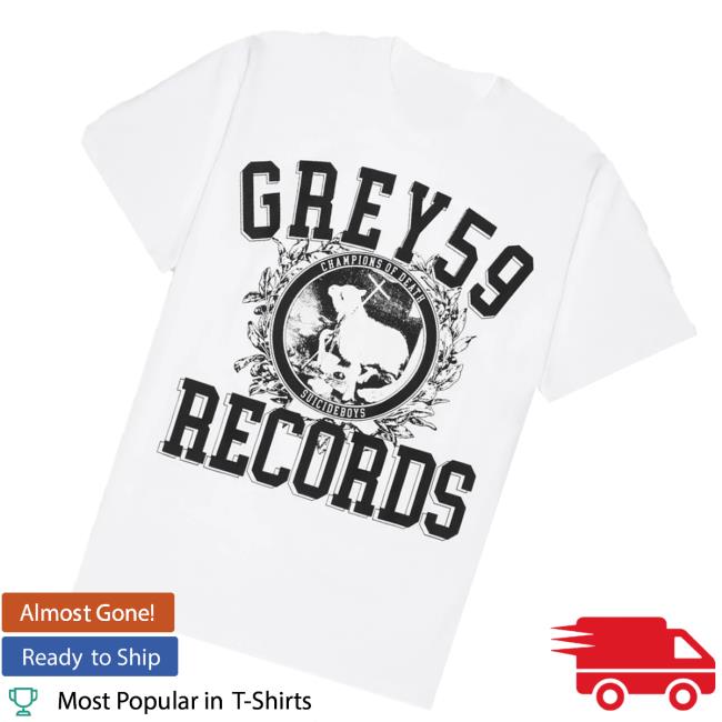 G59 Records Shop Merch Store G59 Champion Of Death T-Shirt White G59 Records Shop Merch Store G59 Champion Of Death T-Shirt White