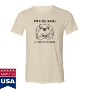 The Black Crowes Official Store Merch Natural Devil A Pound Of Feathers T-Shirt