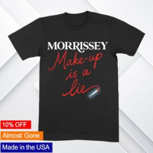 Morrissey Store Merch Make-Up Is A Lie Lipstick T-Shirt