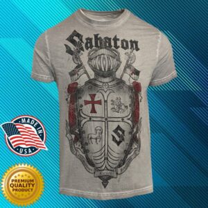 Sabaton Merch Store Limited Templars Vintage T-Shirt